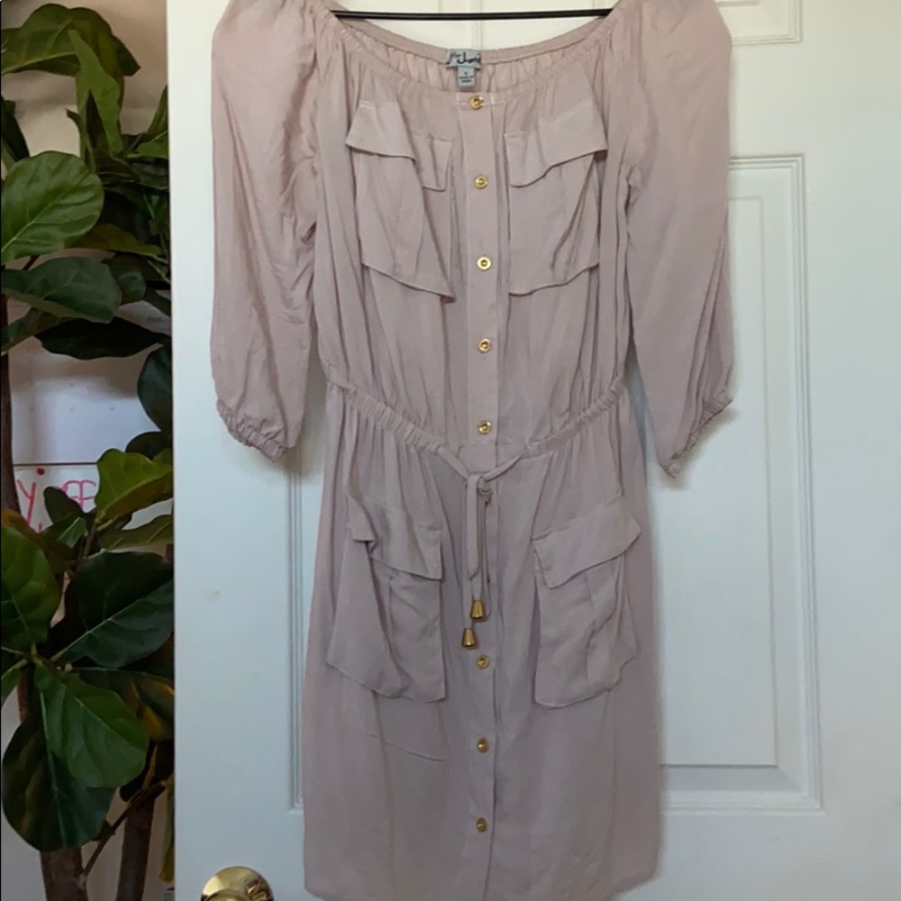 Off shoulder cadet style dress
